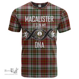 Scottish MacAlister Dress Its In My DNA Plaid Family Crest Tartan T Shirt Scottish Plaid Tartan Plaid - ScotsTee - scotstee.com