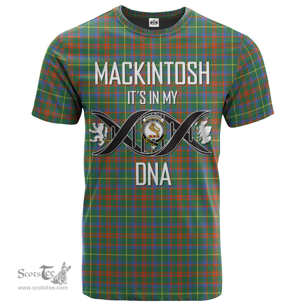 Scottish MacKintosh Hunting Ancient Its In My DNA Plaid Family Crest Tartan T Shirt Scottish Plaid Tartan Plaid - ScotsTee - scotstee.com