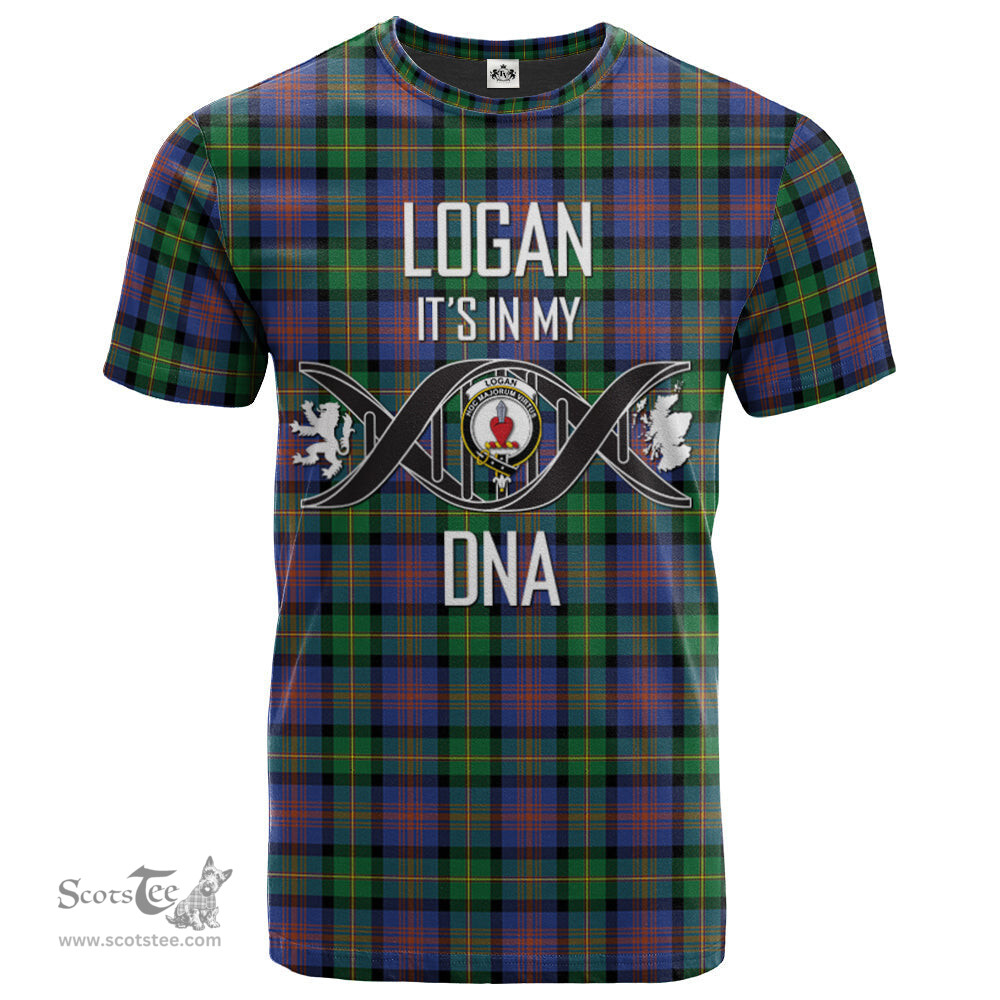 Scottish Logan Ancient Its In My DNA Plaid Family Crest Tartan T Shirt Scottish Plaid Tartan Plaid - ScotsTee - scotstee.com