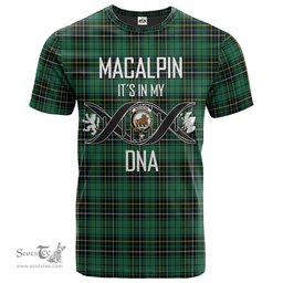 Scottish MacAlpin (MacAlpine) Ancient Its In My DNA Plaid Family Crest Tartan T Shirt Scottish Plaid Tartan Plaid - ScotsTee - scotstee.com