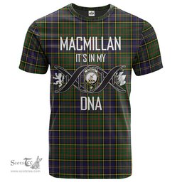 Scottish MacMillan Hunting Modern Its In My DNA Plaid Family Crest Tartan T Shirt Scottish Plaid Tartan Plaid - ScotsTee - scotstee.com