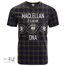 Scottish MacLellan Its In My DNA Plaid Family Crest Tartan T Shirt Scottish Plaid Tartan Plaid - ScotsTee - scotstee.com