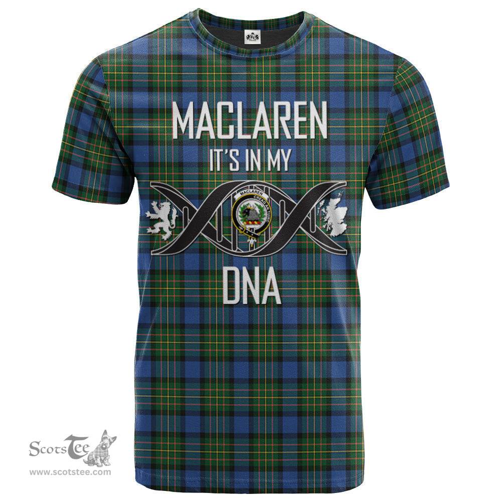 Scottish MacLaren Ancient Its In My DNA Plaid Family Crest Tartan T Shirt Scottish Plaid Tartan Plaid - ScotsTee - scotstee.com