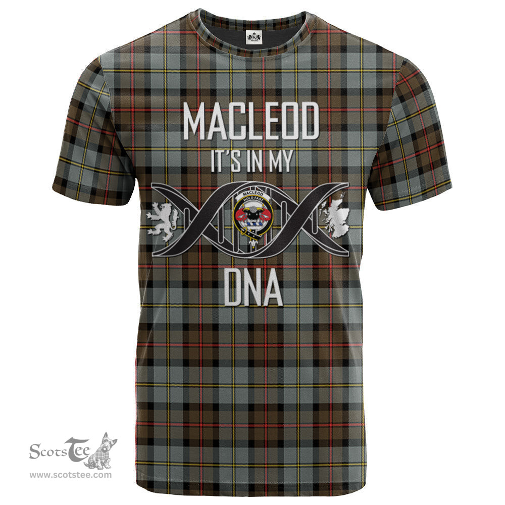 Scottish MacLeod of Harris Weathered Its In My DNA Plaid Family Crest Tartan T Shirt Scottish Plaid Tartan Plaid - ScotsTee - scotstee.com