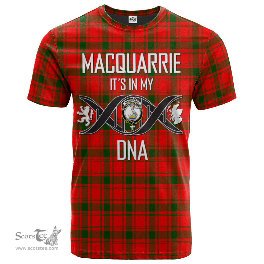 Scottish MacQuarrie Modern Its In My DNA Plaid Family Crest Tartan T Shirt Scottish Plaid Tartan Plaid - ScotsTee - scotstee.com