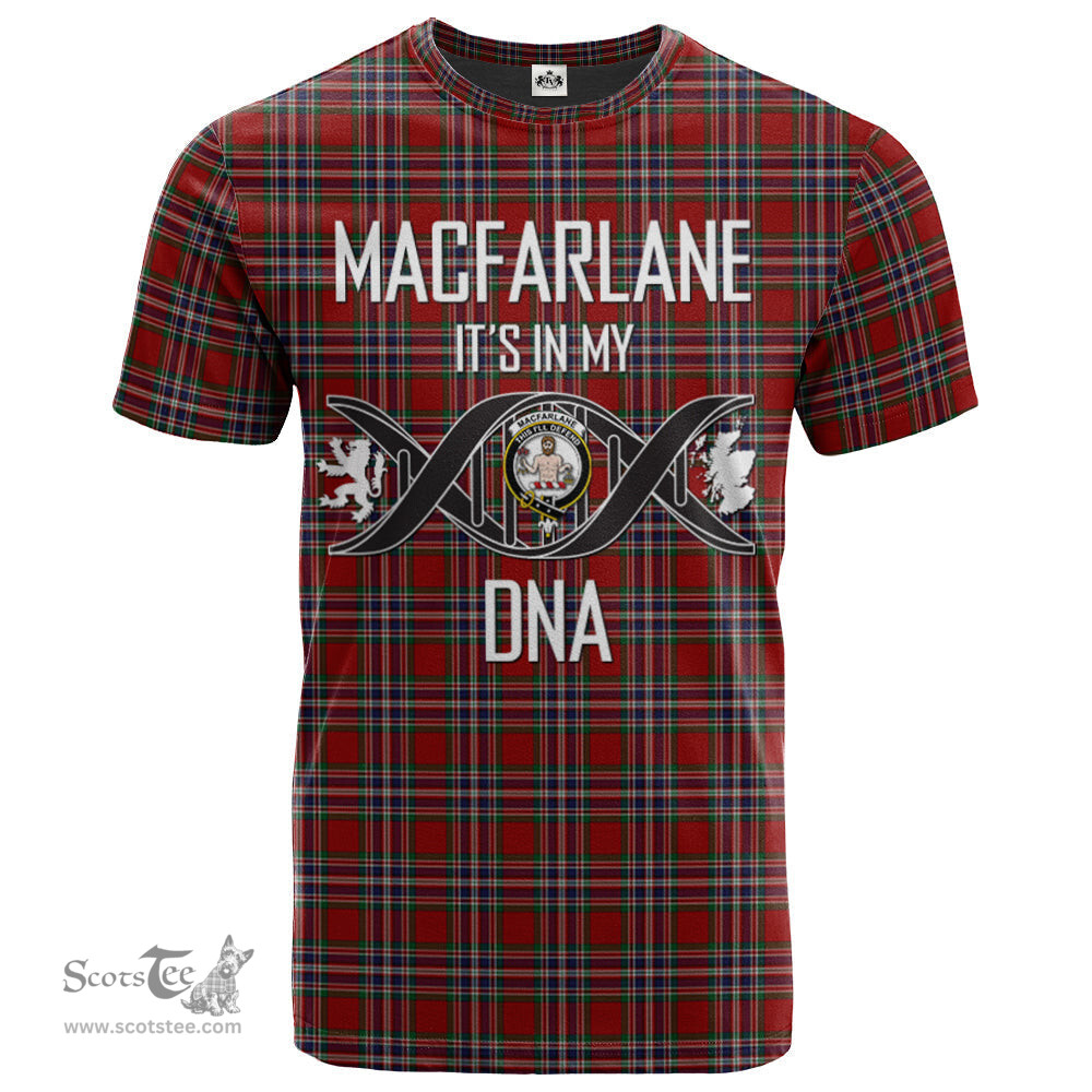 Scottish MacFarlane Red Its In My DNA Plaid Family Crest Tartan T Shirt Scottish Plaid Tartan Plaid - ScotsTee - scotstee.com