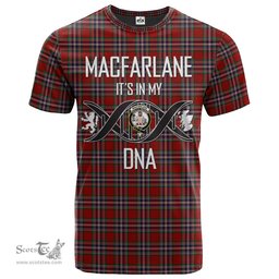 Scottish MacFarlane Red Its In My DNA Plaid Family Crest Tartan T Shirt Scottish Plaid Tartan Plaid - ScotsTee - scotstee.com