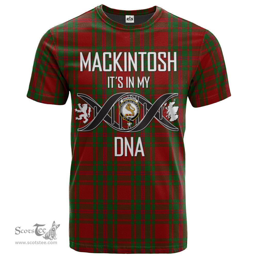 Scottish MacKintosh Red Its In My DNA Plaid Family Crest Tartan T Shirt Scottish Plaid Tartan Plaid - ScotsTee - scotstee.com