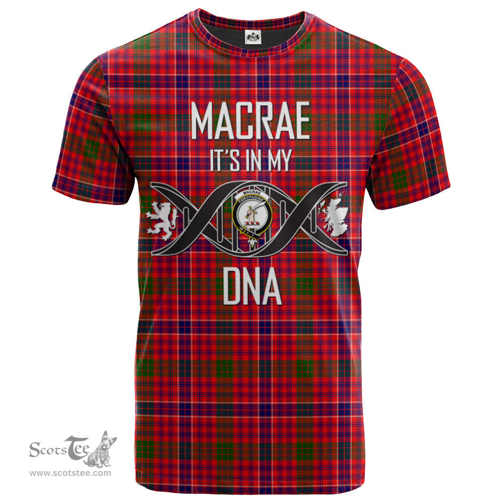 Scottish MacRae Modern Its In My DNA Plaid Family Crest Tartan T Shirt Scottish Plaid Tartan Plaid - ScotsTee - scotstee.com