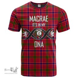 Scottish MacRae Modern Its In My DNA Plaid Family Crest Tartan T Shirt Scottish Plaid Tartan Plaid - ScotsTee - scotstee.com