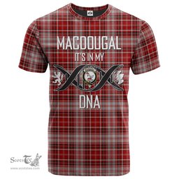 Scottish MacDougall Dress Its In My DNA Plaid Family Crest Tartan T Shirt Scottish Plaid Tartan Plaid - ScotsTee - scotstee.com
