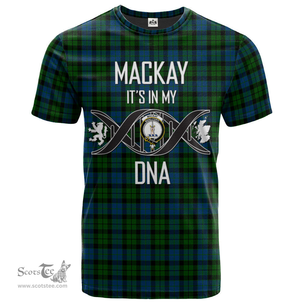 Scottish MacKay Modern Its In My DNA Plaid Family Crest Tartan T Shirt Scottish Plaid Tartan Plaid - ScotsTee - scotstee.com