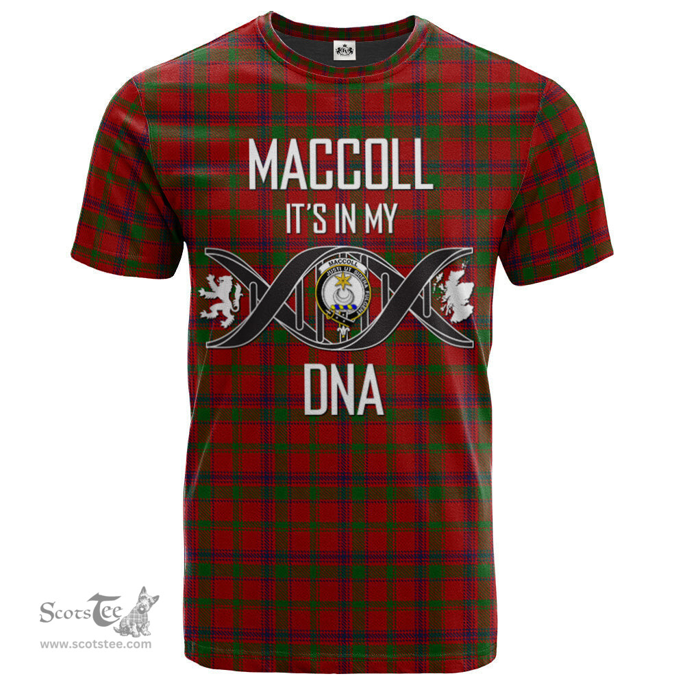 Scottish MacColl 01 Its In My DNA Plaid Family Crest Tartan T Shirt Scottish Plaid Tartan Plaid - ScotsTee - scotstee.com