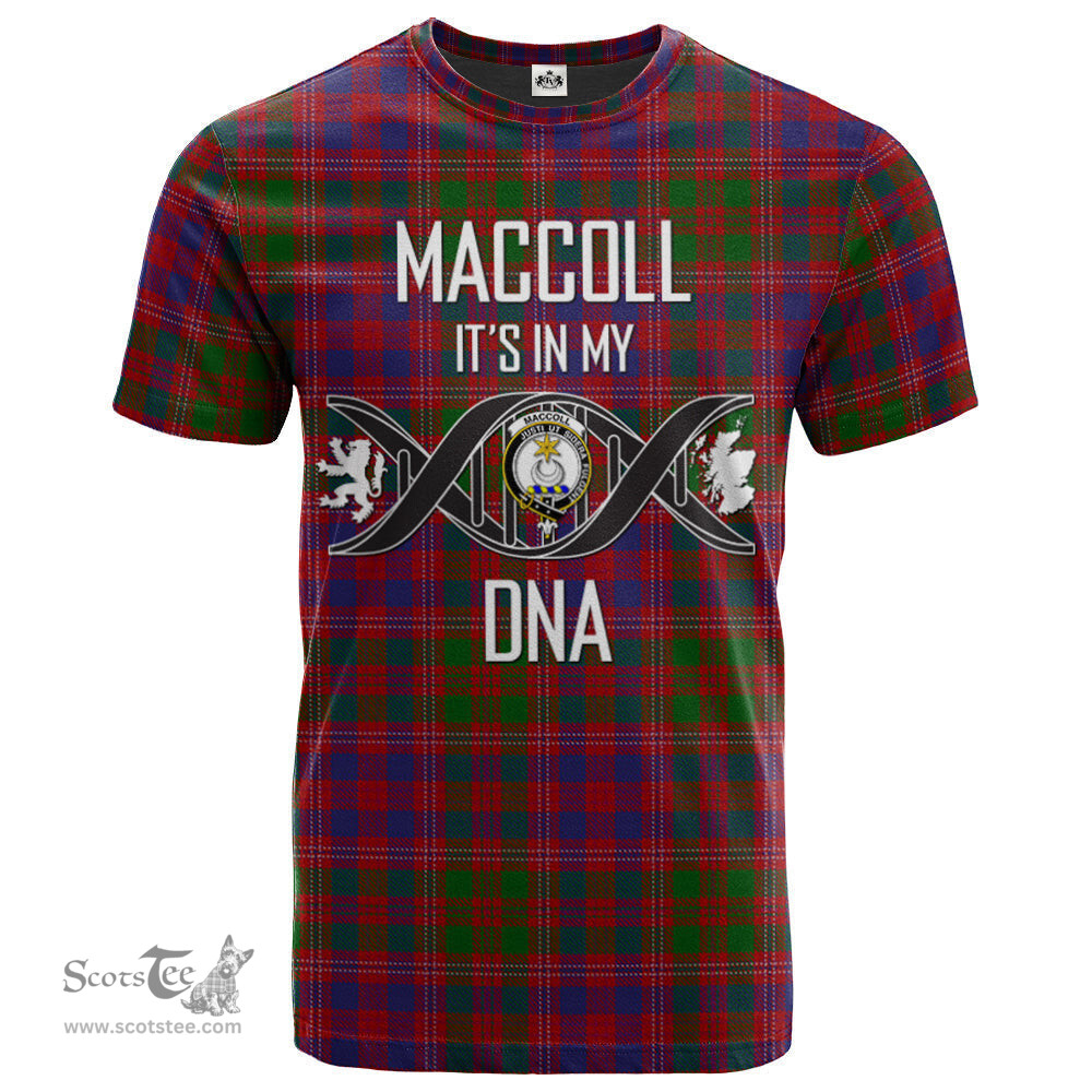 Scottish MacColl Hunting Its In My DNA Plaid Family Crest Tartan T Shirt Scottish Plaid Tartan Plaid - ScotsTee - scotstee.com