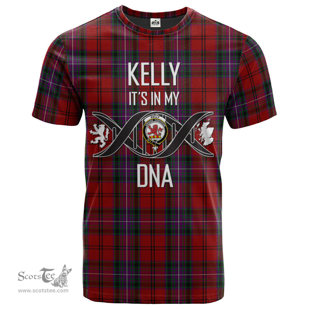 Scottish Kelly of Sleat Red Its In My DNA Plaid Family Crest Tartan T Shirt Scottish Plaid Tartan Plaid - ScotsTee - scotstee.com