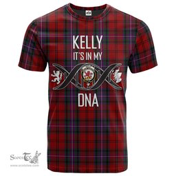 Scottish Kelly of Sleat Red Its In My DNA Plaid Family Crest Tartan T Shirt Scottish Plaid Tartan Plaid - ScotsTee - scotstee.com