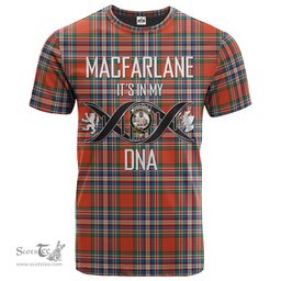 Scottish MacFarlane Ancient Its In My DNA Plaid Family Crest Tartan T Shirt Scottish Plaid Tartan Plaid - ScotsTee - scotstee.com