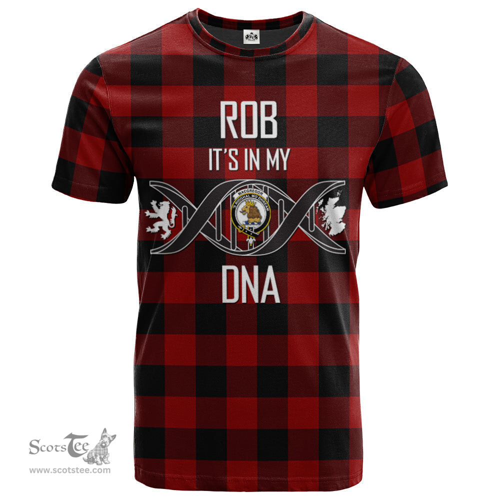 Scottish Rob Roy Macgregor Its In My DNA Plaid Family Crest Tartan T Shirt Scottish Plaid Tartan Plaid - ScotsTee - scotstee.com