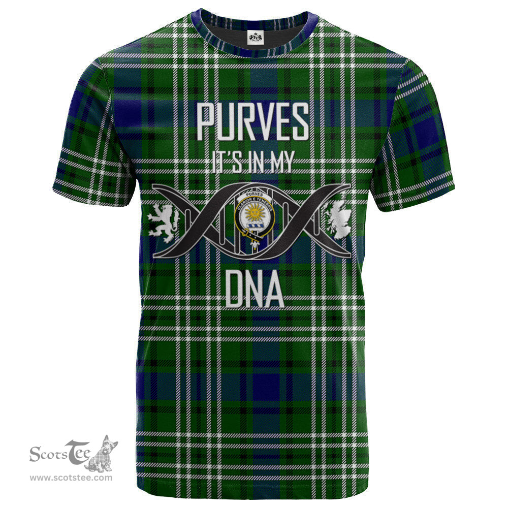 Scottish Purves Its In My DNA Plaid Family Crest Tartan T Shirt Scottish Plaid Tartan Plaid - ScotsTee - scotstee.com