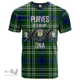 Scottish Purves Its In My DNA Plaid Family Crest Tartan T Shirt Scottish Plaid Tartan Plaid - ScotsTee - scotstee.com