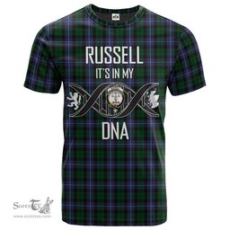 Scottish Russell or Mitchell or Hunter or Galbraith Its In My DNA Plaid Family Crest Tartan T Shirt Scottish Plaid Tartan Plaid - ScotsTee - scotstee.com