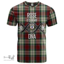 Scottish Rose White Dress Its In My DNA Plaid Family Crest Tartan T Shirt Scottish Plaid Tartan Plaid - ScotsTee - scotstee.com