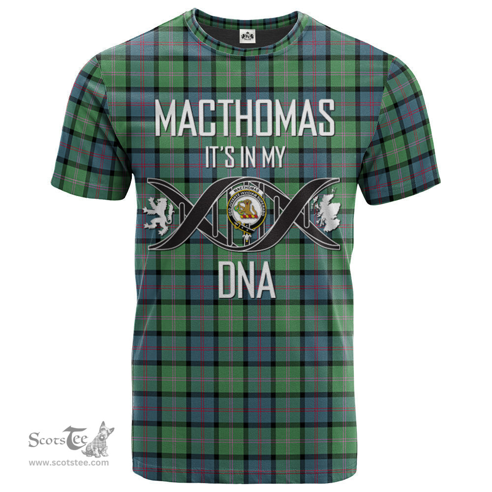 Scottish MacThomas Ancient Its In My DNA Plaid Family Crest Tartan T Shirt Scottish Plaid Tartan Plaid - ScotsTee - scotstee.com
