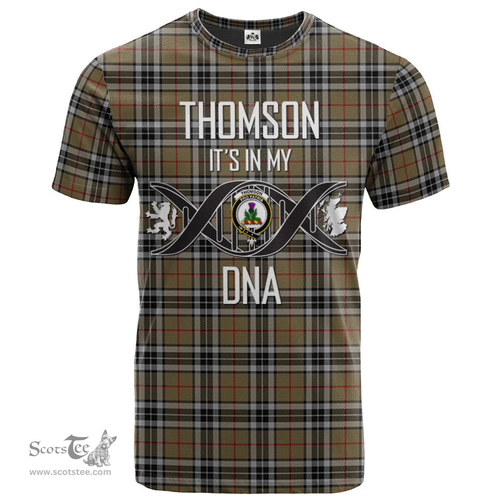 Scottish Thomson Camel Its In My DNA Plaid Family Crest Tartan T Shirt Scottish Plaid Tartan Plaid - ScotsTee - scotstee.com