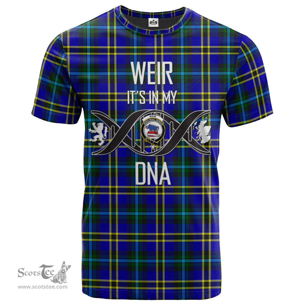 Scottish Weir Modern Its In My DNA Plaid Family Crest Tartan T Shirt Scottish Plaid Tartan Plaid - ScotsTee - scotstee.com