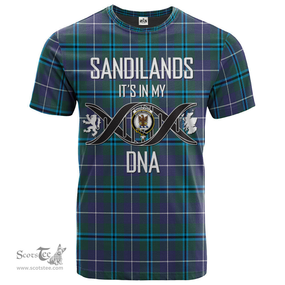Scottish Sandilands Its In My DNA Plaid Family Crest Tartan T Shirt Scottish Plaid Tartan Plaid - ScotsTee - scotstee.com