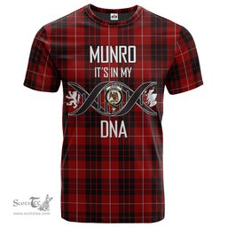 Scottish Munro Black and Red Its In My DNA Plaid Family Crest Tartan T Shirt Scottish Plaid Tartan Plaid - ScotsTee - scotstee.com