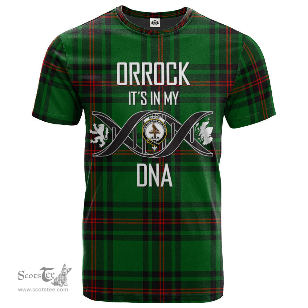 Scottish Orrock Its In My DNA Plaid Family Crest Tartan T Shirt Scottish Plaid Tartan Plaid - ScotsTee - scotstee.com