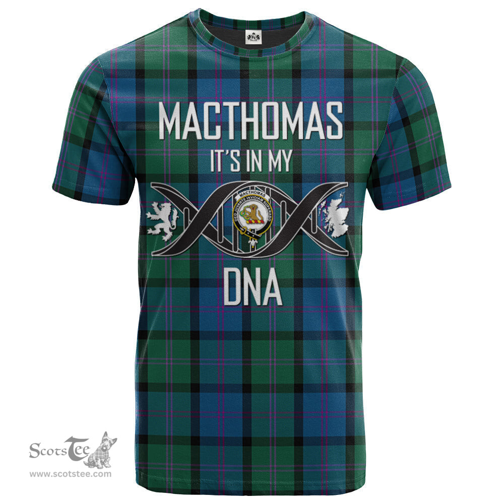 Scottish MacThomas Its In My DNA Plaid Family Crest Tartan T Shirt Scottish Plaid Tartan Plaid - ScotsTee - scotstee.com