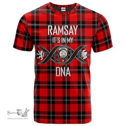 Scottish Ramsay Modern Its In My DNA Plaid Family Crest Tartan T Shirt Scottish Plaid Tartan Plaid - ScotsTee - scotstee.com