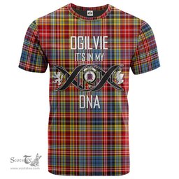 Scottish Ogilvie (Ogilvy) of Airlie Ancient Its In My DNA Plaid Family Crest Tartan T Shirt Scottish Plaid Tartan Plaid - ScotsTee - scotstee.com