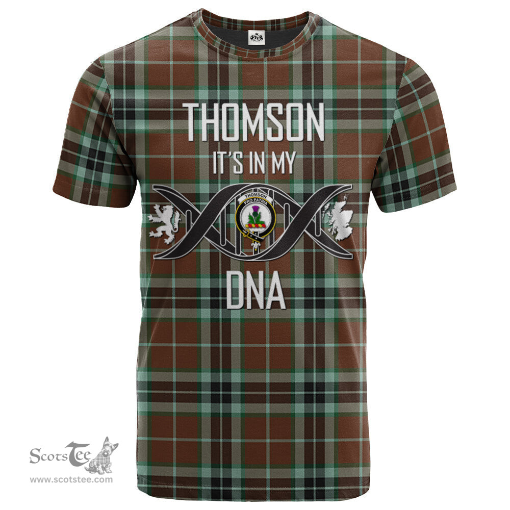 Scottish Thomson Hunting Modern Its In My DNA Plaid Family Crest Tartan T Shirt Scottish Plaid Tartan Plaid - ScotsTee - scotstee.com