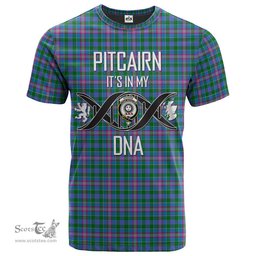 Scottish Pitcairn Hunting Its In My DNA Plaid Family Crest Tartan T Shirt Scottish Plaid Tartan Plaid - ScotsTee - scotstee.com