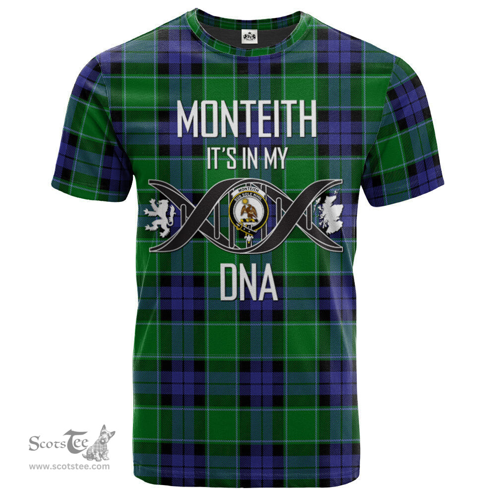Scottish Monteith Its In My DNA Plaid Family Crest Tartan T Shirt Scottish Plaid Tartan Plaid - ScotsTee - scotstee.com