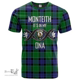 Scottish Monteith Its In My DNA Plaid Family Crest Tartan T Shirt Scottish Plaid Tartan Plaid - ScotsTee - scotstee.com