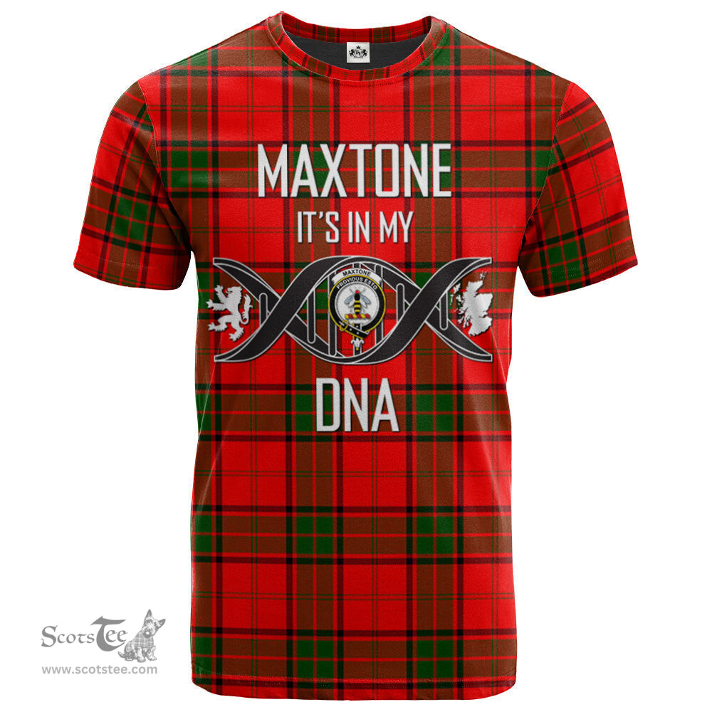 Scottish Maxtone Its In My DNA Plaid Family Crest Tartan T Shirt Scottish Plaid Tartan Plaid - ScotsTee - scotstee.com