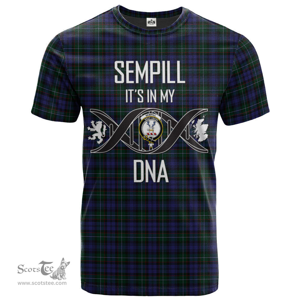 Scottish Sempill Its In My DNA Plaid Family Crest Tartan T Shirt Scottish Plaid Tartan Plaid - ScotsTee - scotstee.com