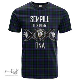 Scottish Sempill Its In My DNA Plaid Family Crest Tartan T Shirt Scottish Plaid Tartan Plaid - ScotsTee - scotstee.com
