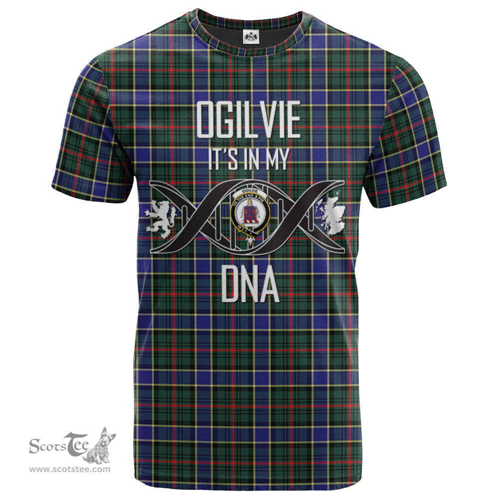 Scottish Ogilvie (Ogilvy) Hunting Modern Its In My DNA Plaid Family Crest Tartan T Shirt Scottish Plaid Tartan Plaid - ScotsTee - scotstee.com