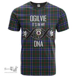 Scottish Ogilvie (Ogilvy) Hunting Modern Its In My DNA Plaid Family Crest Tartan T Shirt Scottish Plaid Tartan Plaid - ScotsTee - scotstee.com
