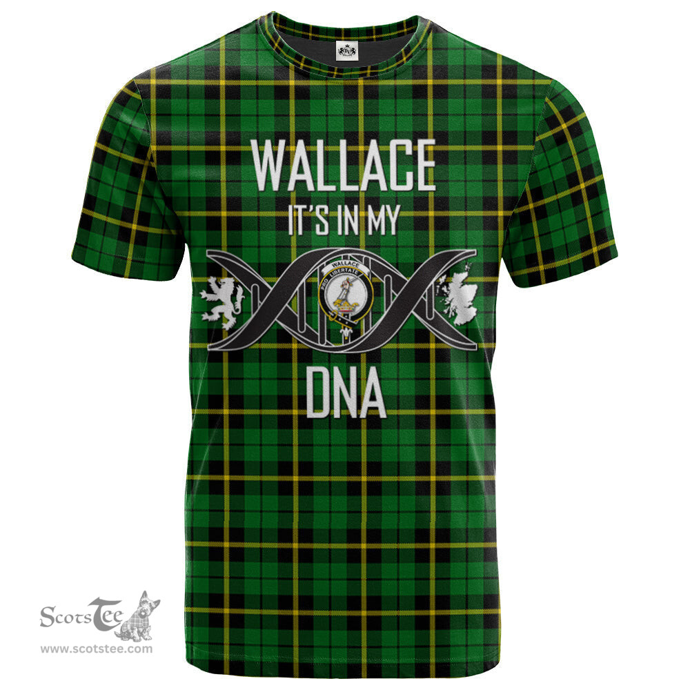 Scottish Wallace Hunting Green Its In My DNA Plaid Family Crest Tartan T Shirt Scottish Plaid Tartan Plaid - ScotsTee - scotstee.com
