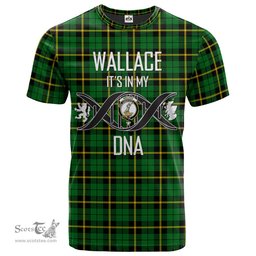 Scottish Wallace Hunting Green Its In My DNA Plaid Family Crest Tartan T Shirt Scottish Plaid Tartan Plaid - ScotsTee - scotstee.com