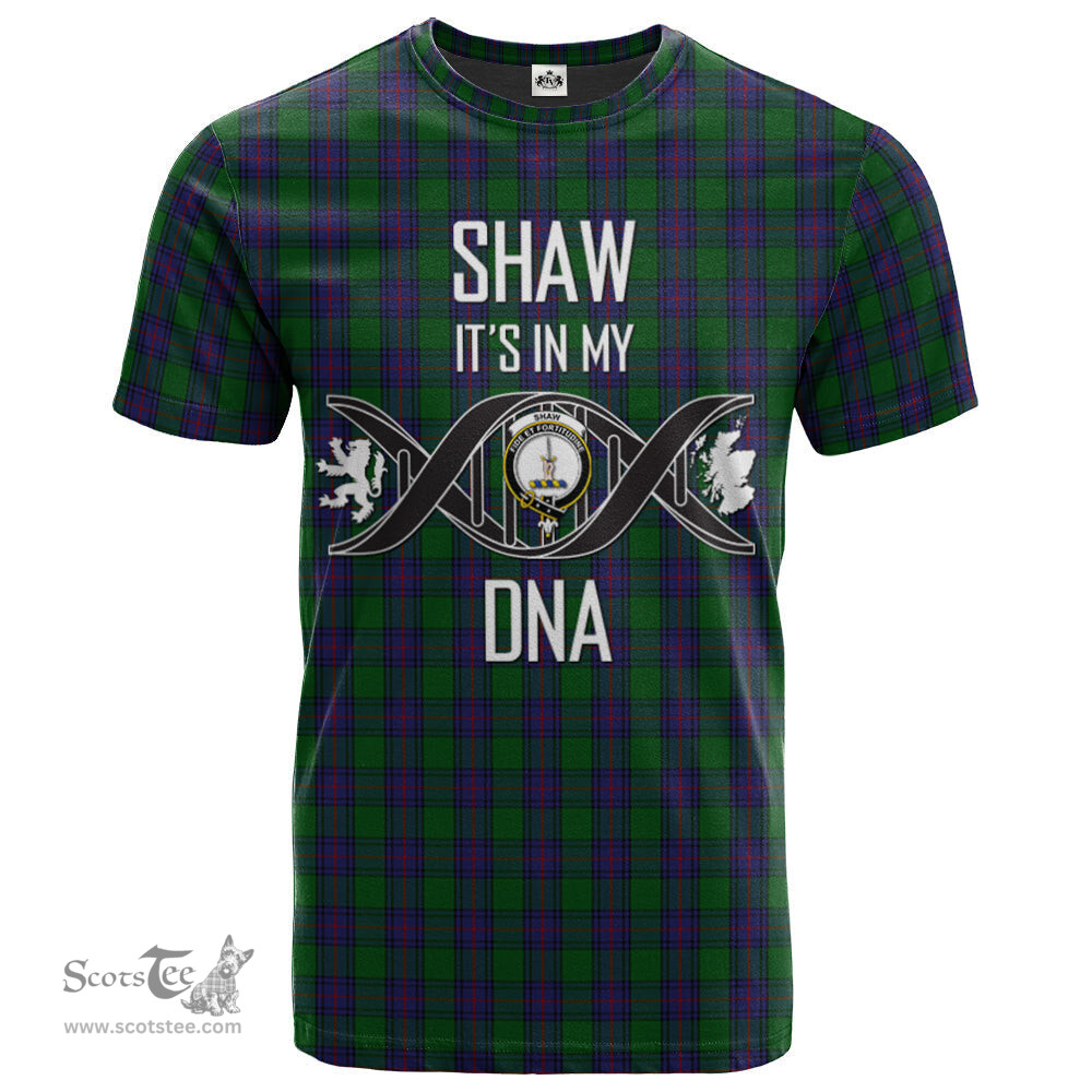 Scottish Shaw Its In My DNA Plaid Family Crest Tartan T Shirt Scottish Plaid Tartan Plaid - ScotsTee - scotstee.com