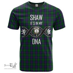 Scottish Shaw Its In My DNA Plaid Family Crest Tartan T Shirt Scottish Plaid Tartan Plaid - ScotsTee - scotstee.com