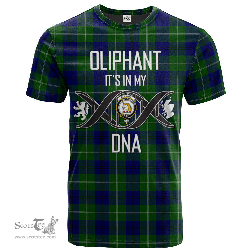 Scottish Oliphant Modern Its In My DNA Plaid Family Crest Tartan T Shirt Scottish Plaid Tartan Plaid - ScotsTee - scotstee.com