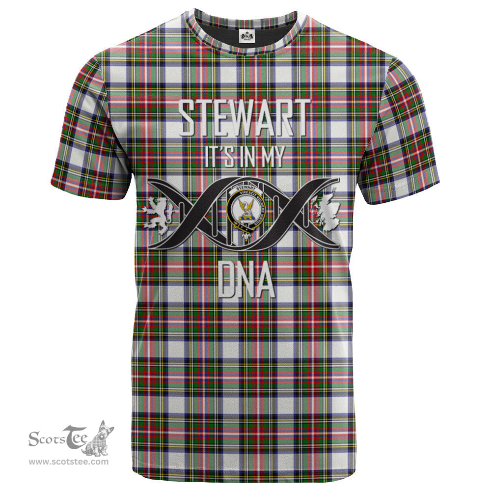 Scottish Stewart Dress Modern Its In My DNA Plaid Family Crest Tartan T Shirt Scottish Plaid Tartan Plaid - ScotsTee - scotstee.com